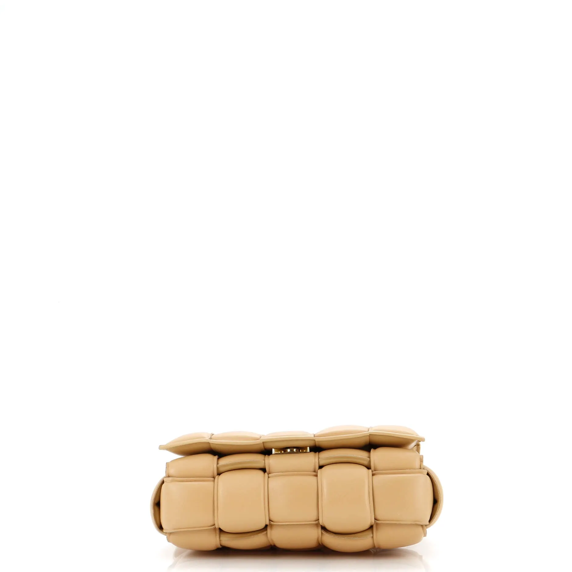 Cassette Crossbody Bag Padded Maxi Intrecciato Leather Small
