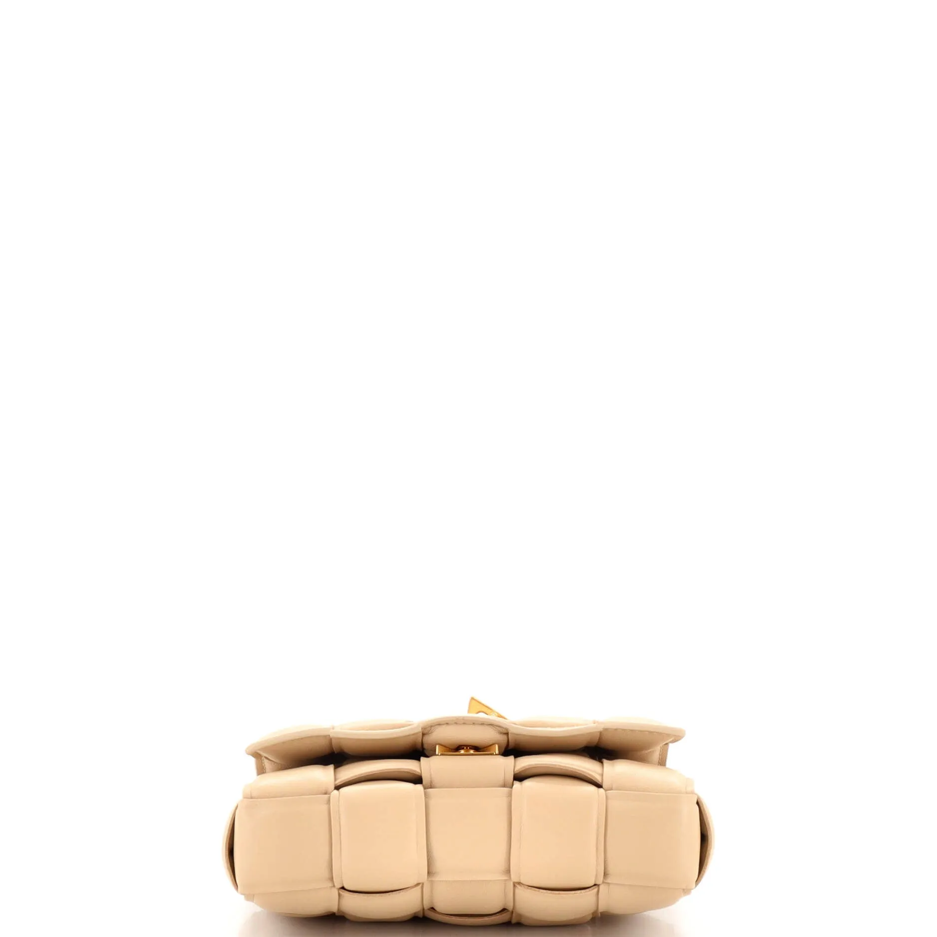 Cassette Crossbody Bag Padded Maxi Intrecciato Leather Small