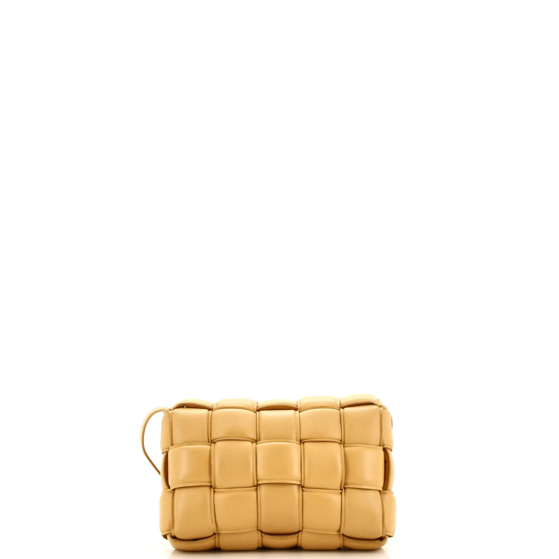 Cassette Crossbody Bag Padded Maxi Intrecciato Leather Small