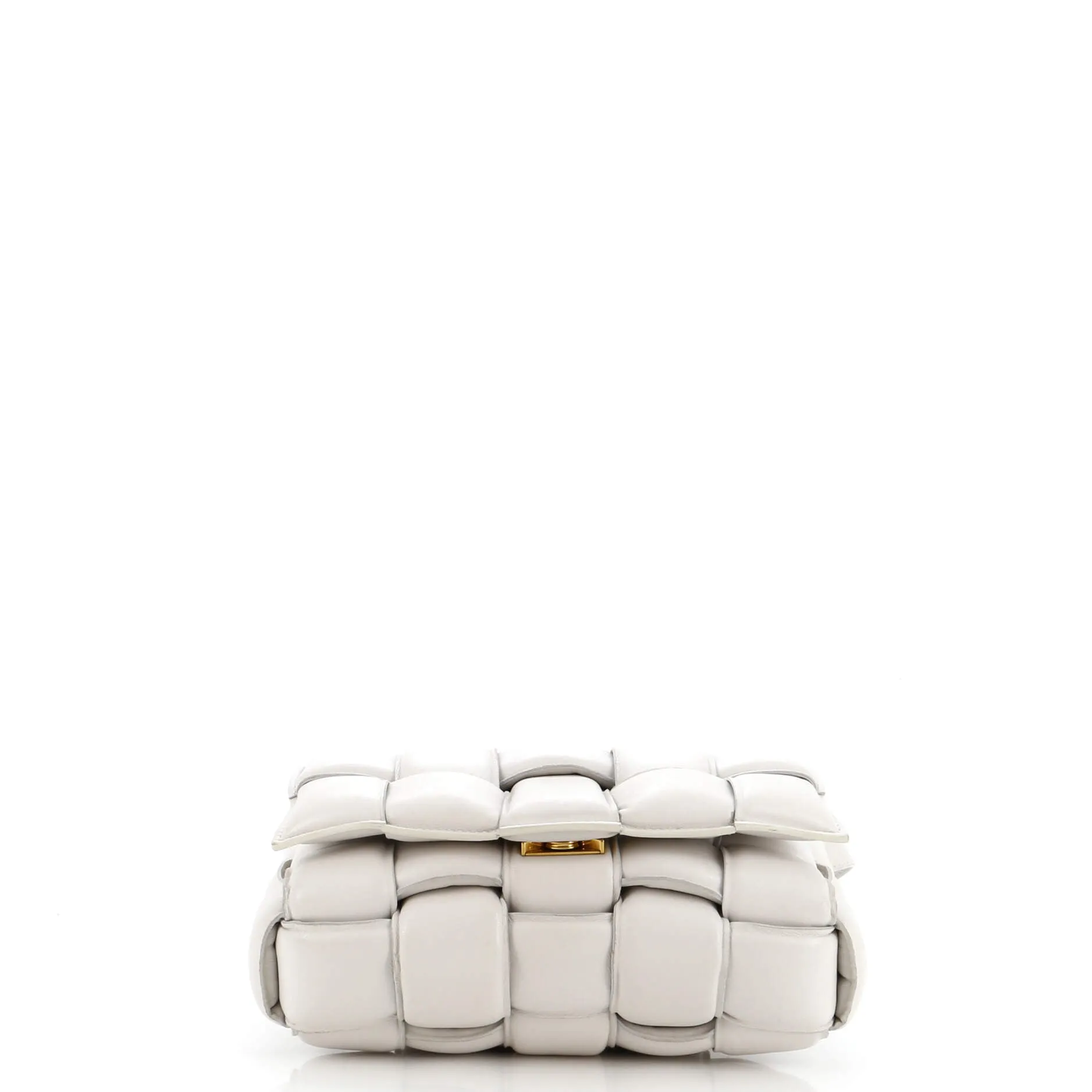 Cassette Crossbody Bag Padded Maxi Intrecciato Leather Small