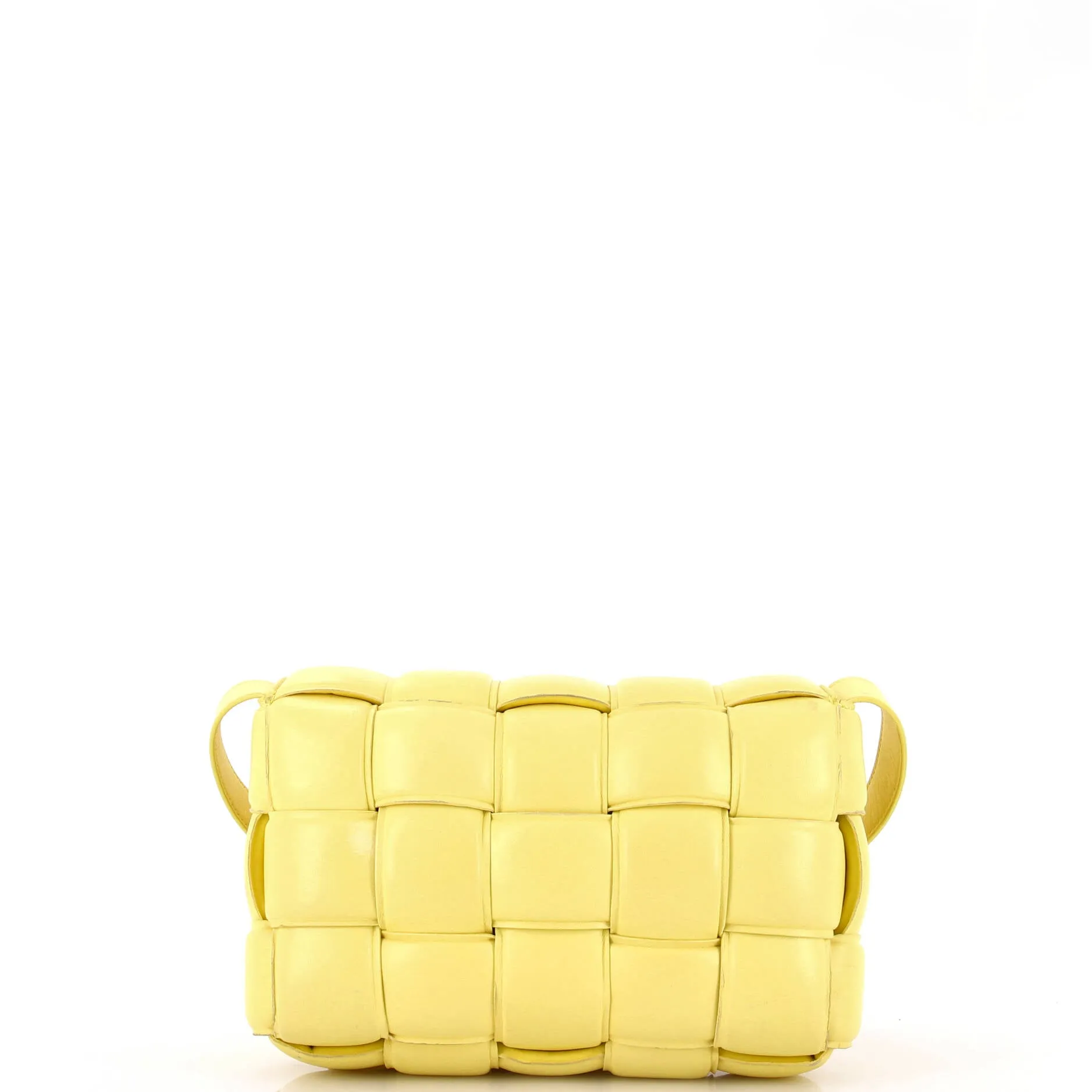 Cassette Crossbody Bag Padded Maxi Intrecciato Leather