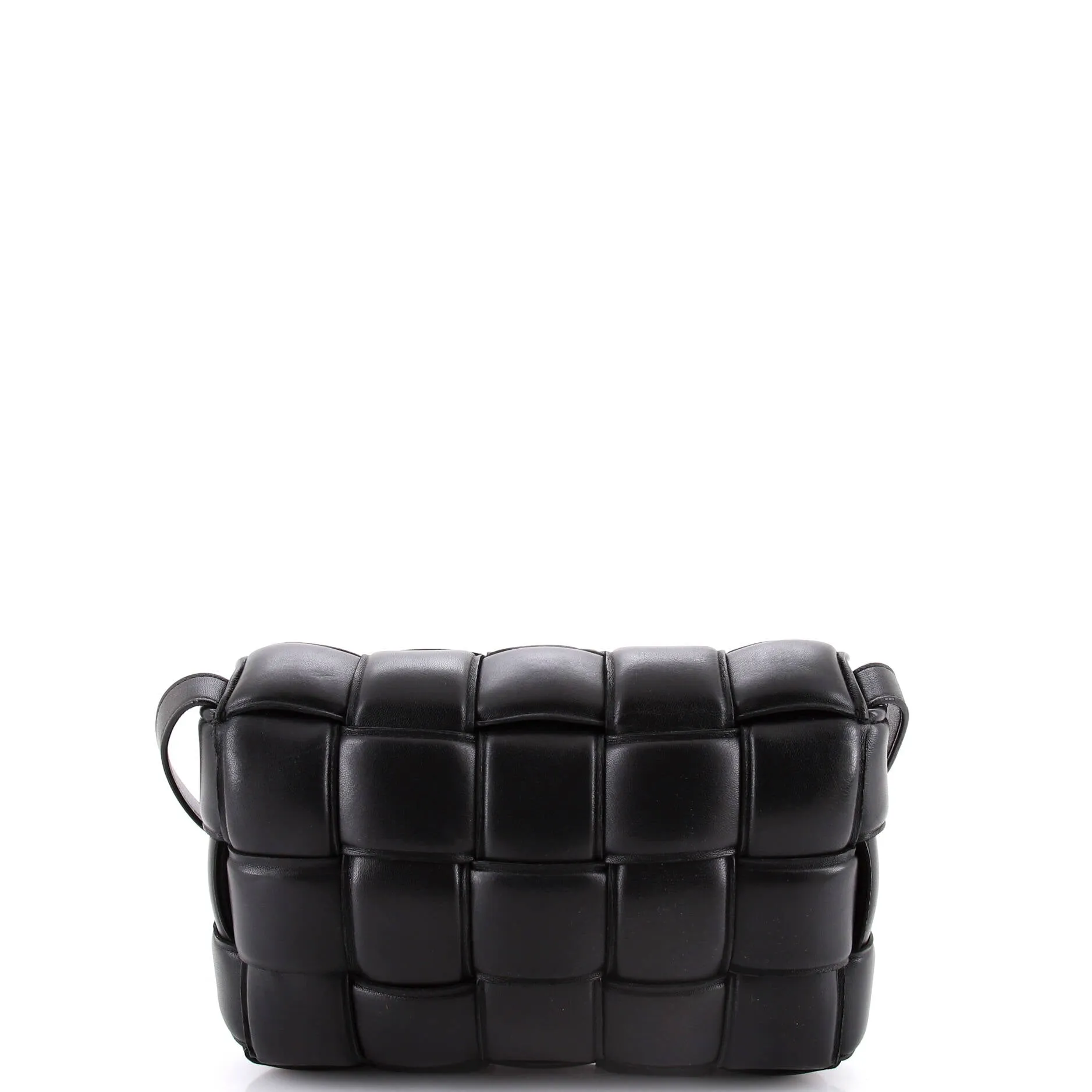 Cassette Crossbody Bag Padded Maxi Intrecciato Leather