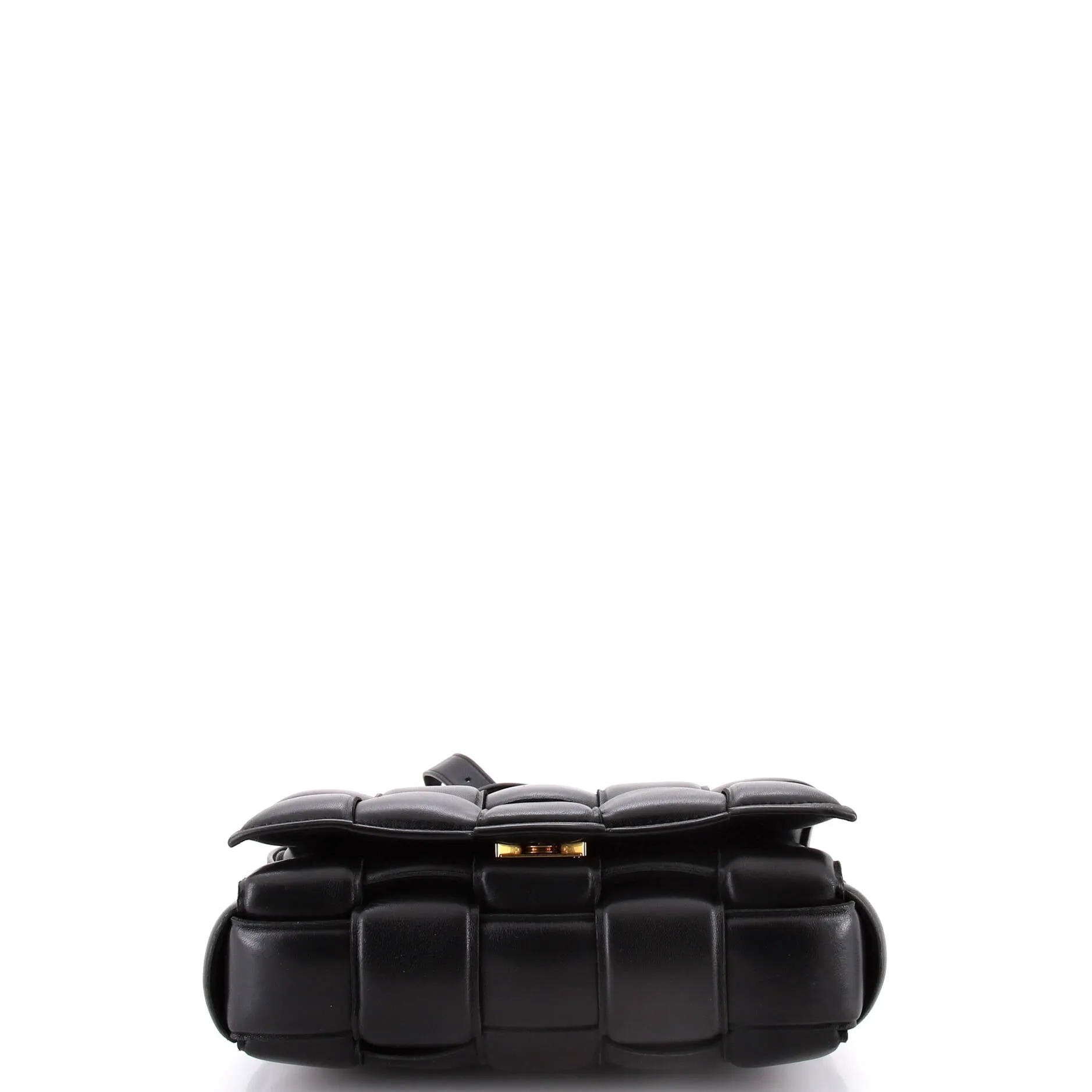 Cassette Crossbody Bag Padded Maxi Intrecciato Leather