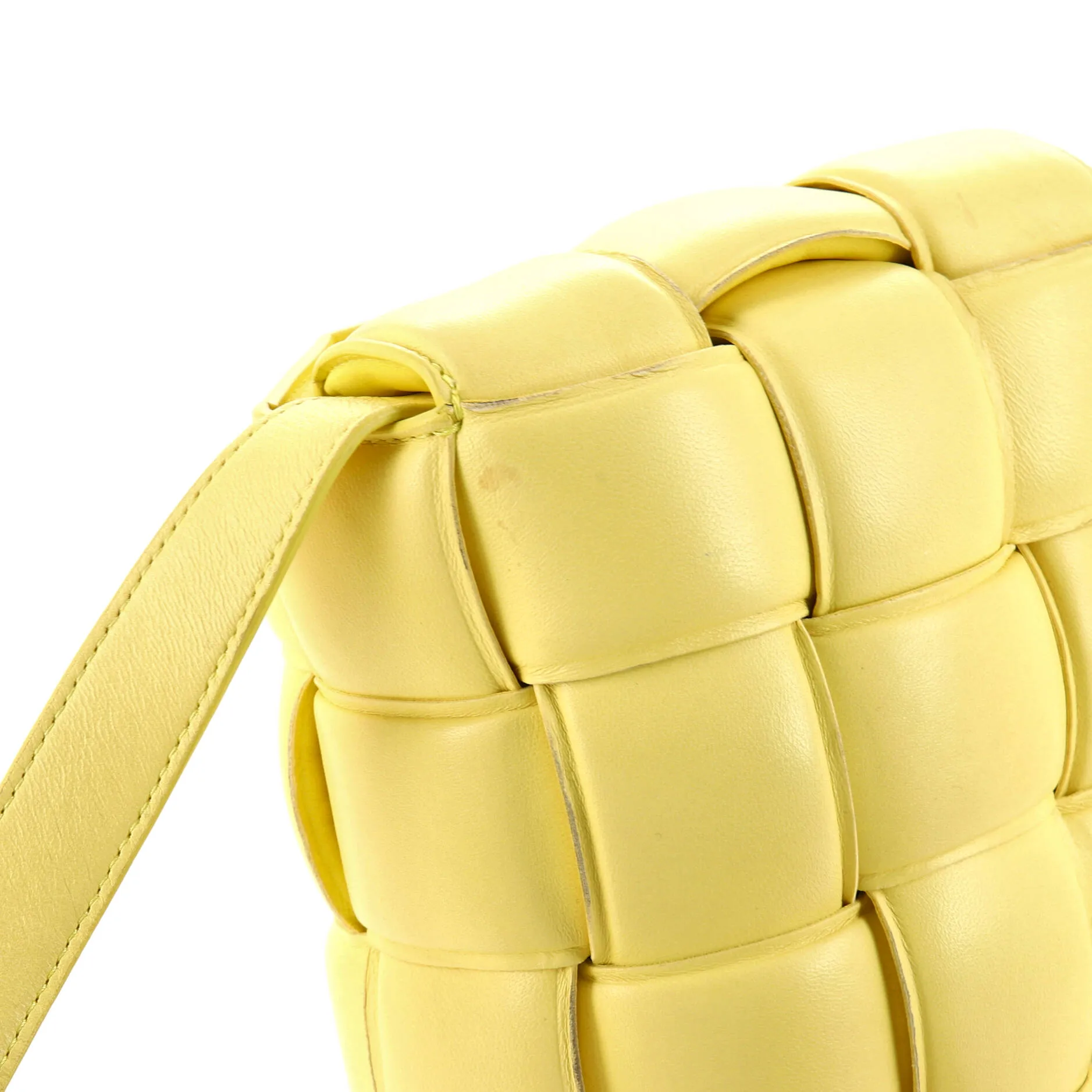 Cassette Crossbody Bag Padded Maxi Intrecciato Leather