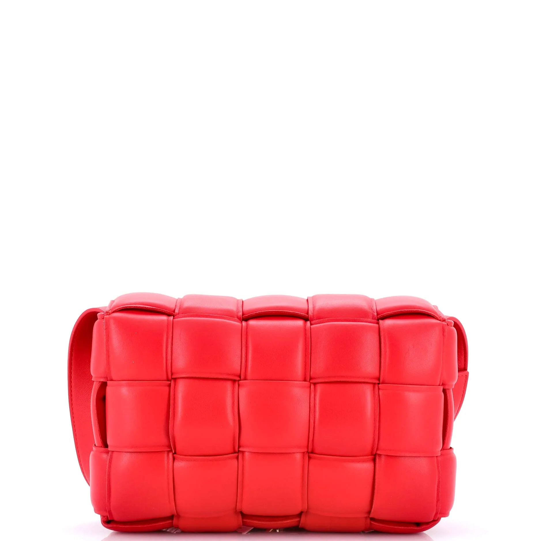 Cassette Crossbody Bag Padded Maxi Intrecciato Leather