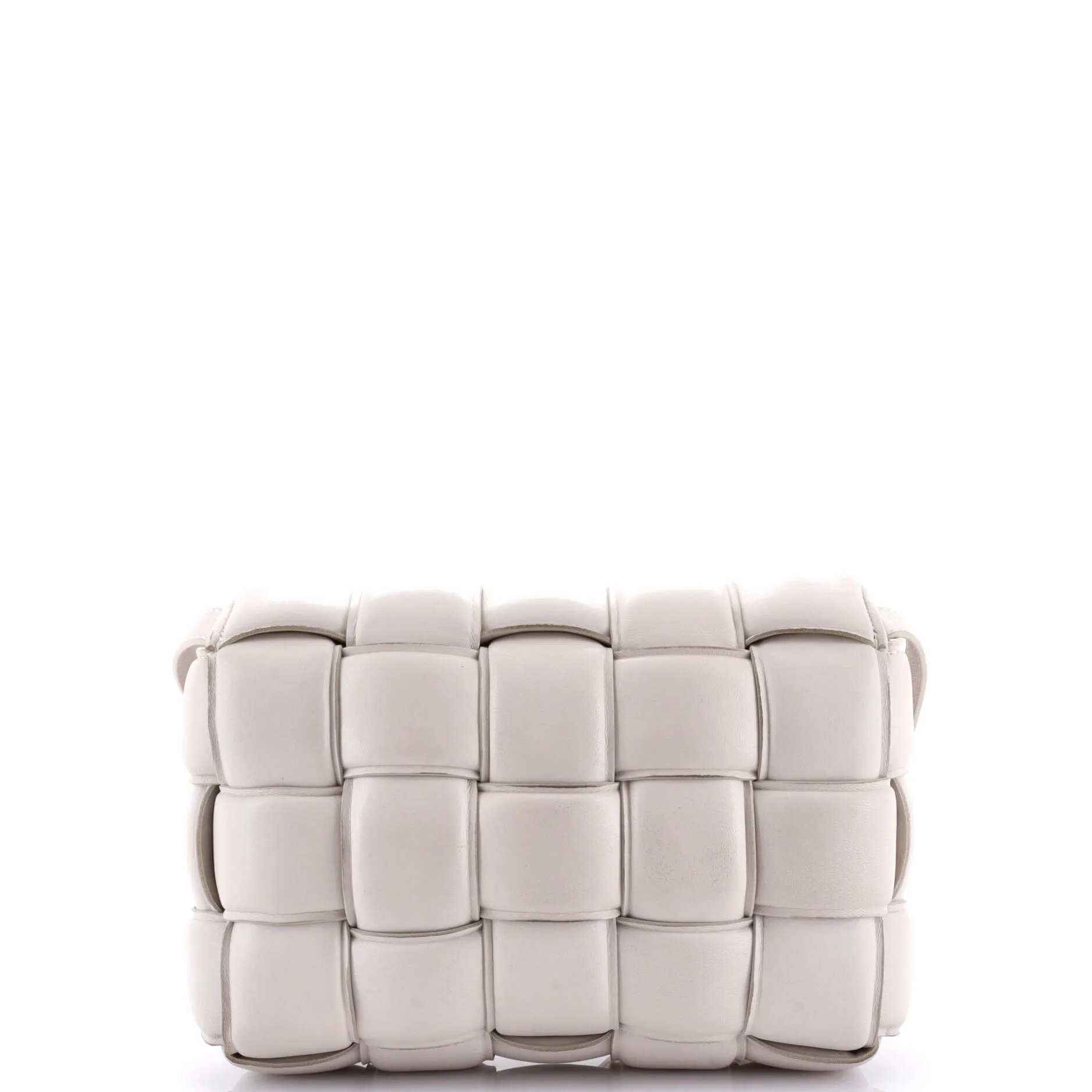 Cassette Crossbody Bag Padded Maxi Intrecciato Leather