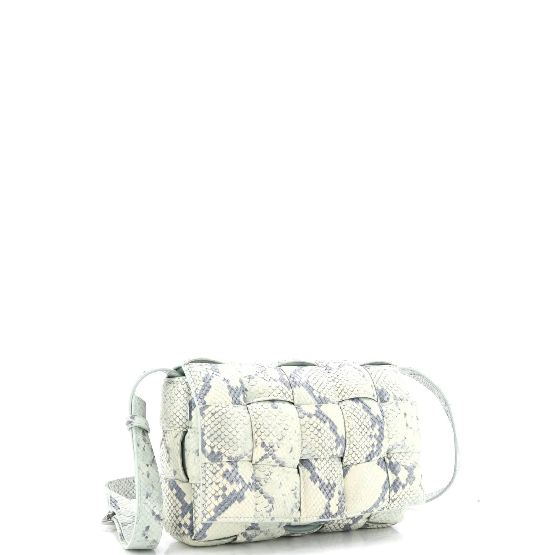 Cassette Crossbody Bag Padded Maxi Intrecciato Python Embossed Leather anti-theft crossbody bags sale