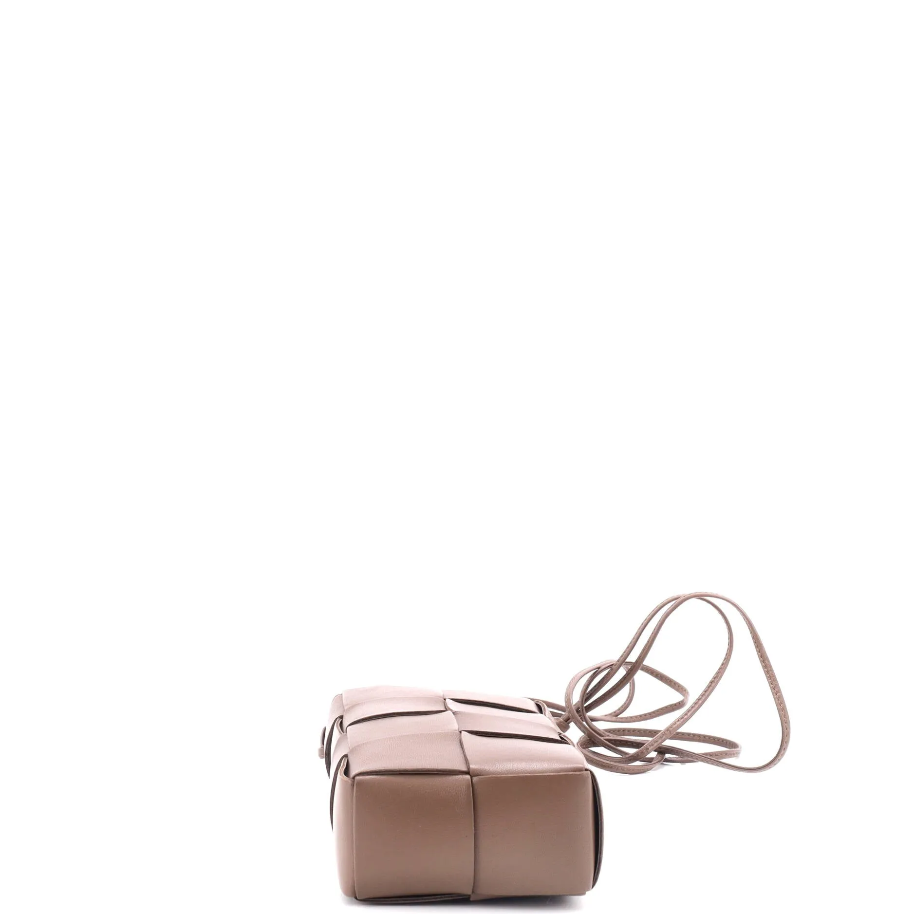 Cassette Phone Holder Crossbody Bag Maxi Intrecciato Leather
