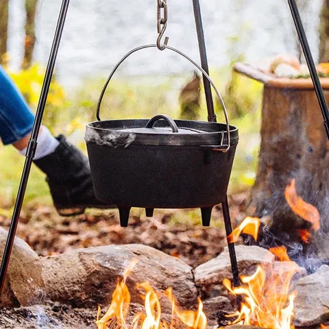 Cast Iron Deep Camp Dutch Oven - 5Qt