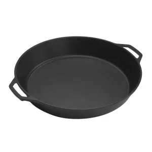 Cast Iron Dual Handle Pan-(17 Inch) portable camping kitchen set discount camping cookware kit sale olding camp kitchen box clearance