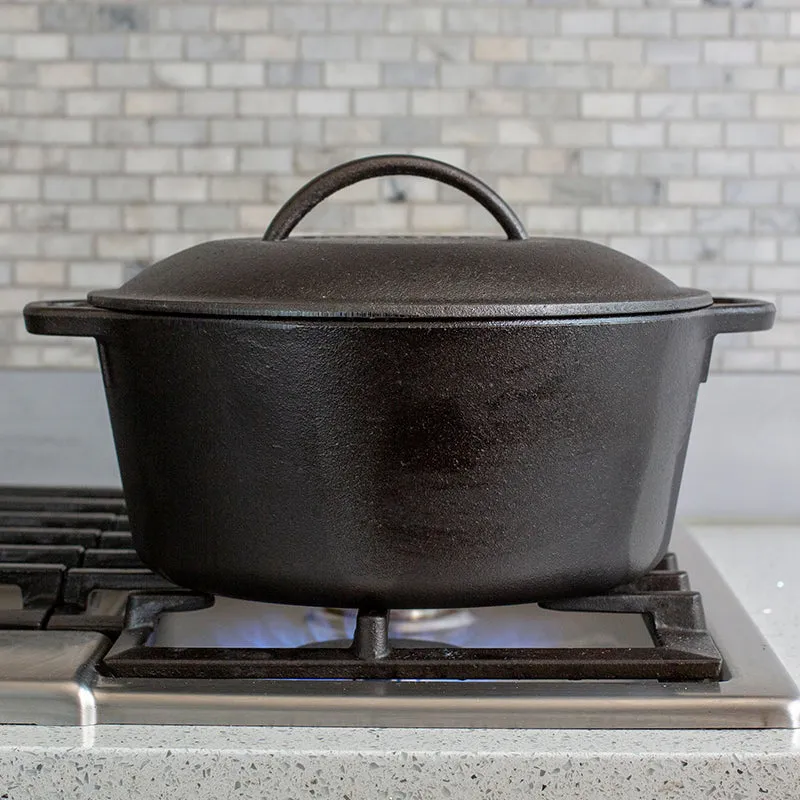 Cast Iron Dutch Oven-(5 Quart)