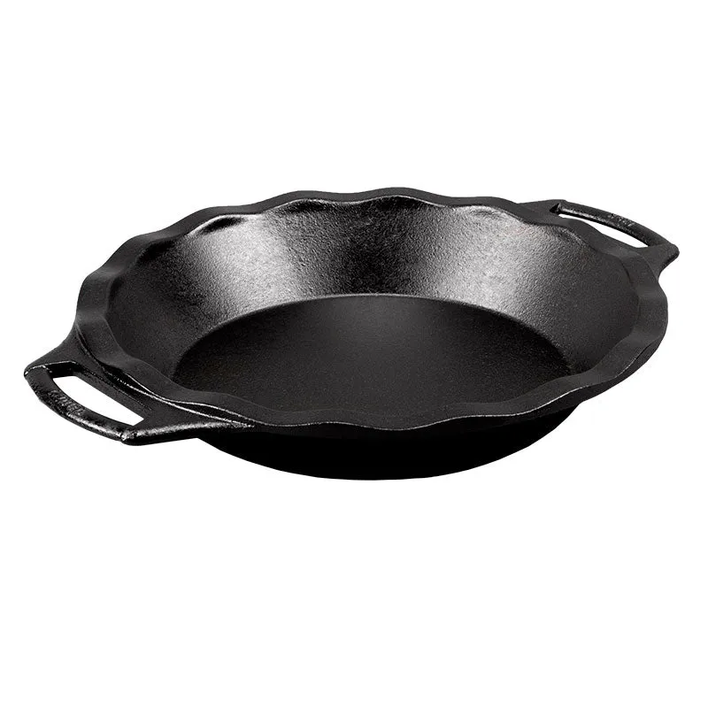 Cast Iron Pie Pan-(9 Inches) portable camping kitchen set discount camping cookware kit sale olding camp kitchen box clearance