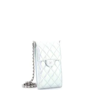 CC Flap Phone Holder Crossbody Bag Quilted Lambskin anti-theft crossbody bags sale