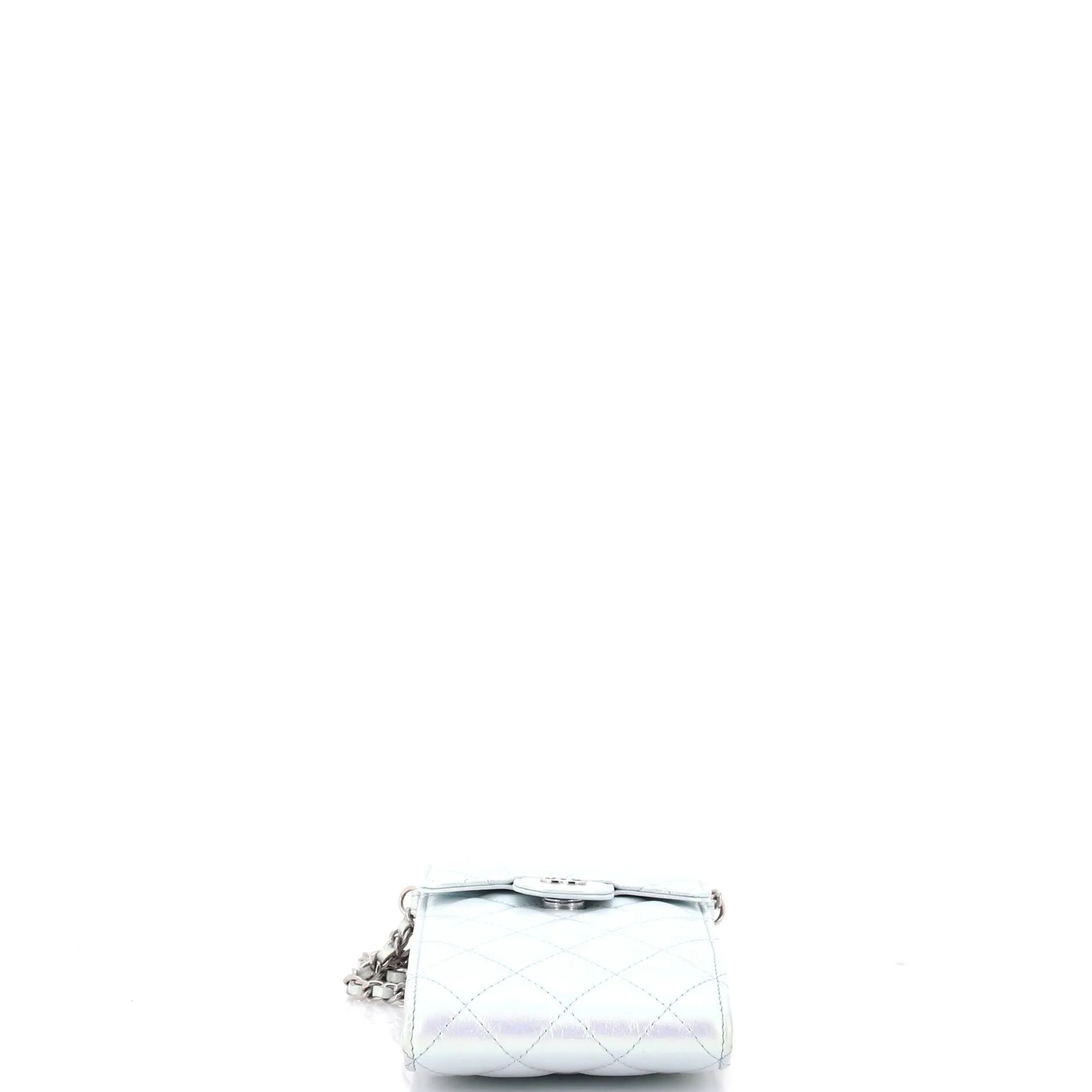 CC Flap Phone Holder Crossbody Bag Quilted Lambskin