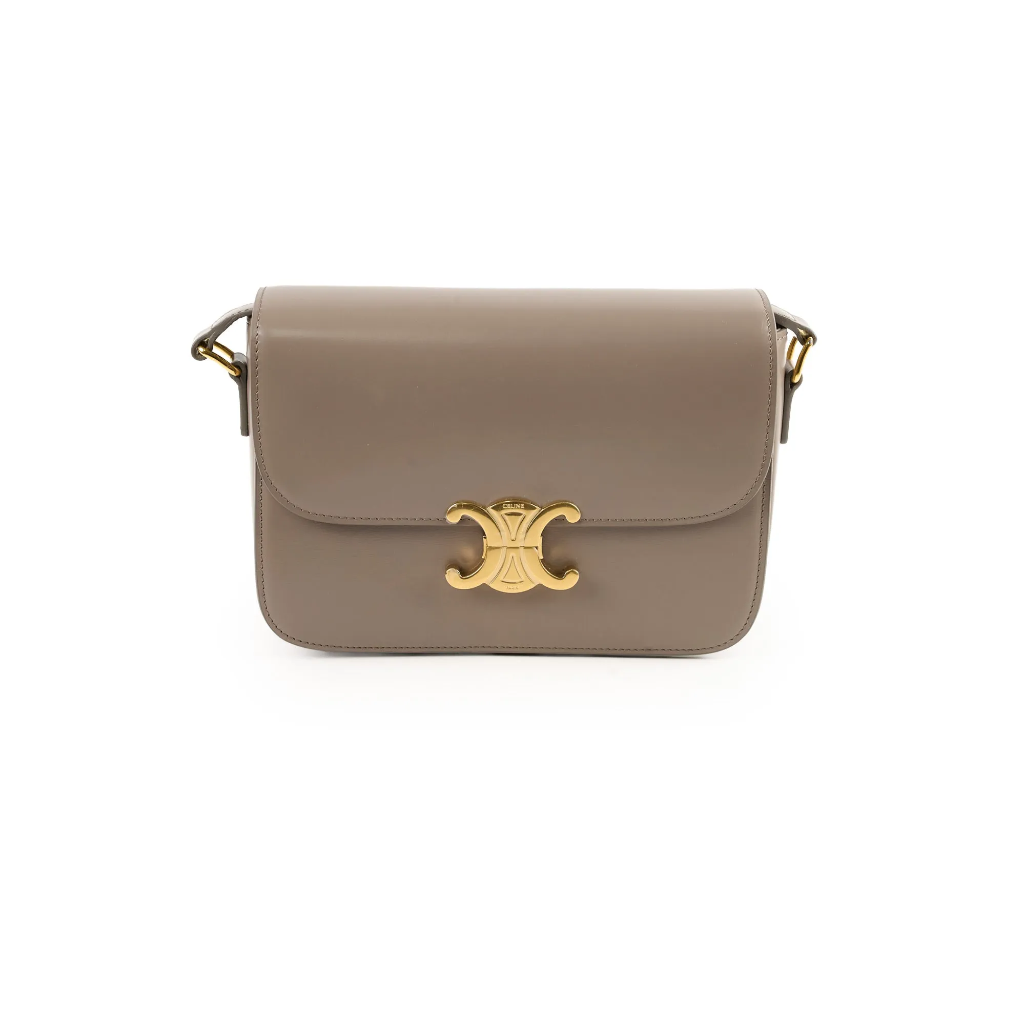 Celine Classique Medium Triomphe Bag Pebble Crossbody Bags Cheap Online