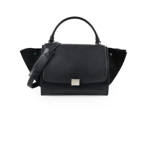 Celine Trapeze Medium Black Crossbody Bags Cheap Online