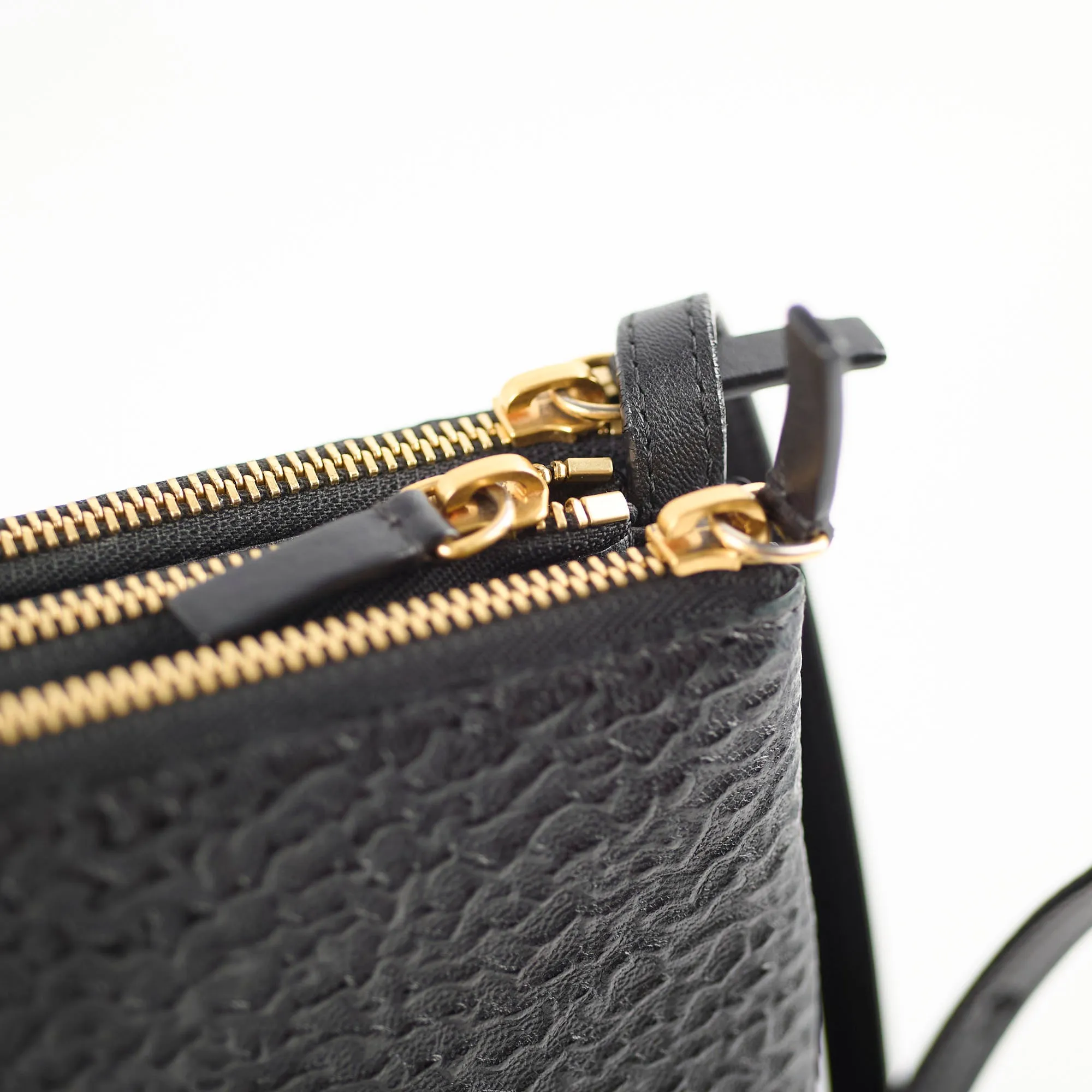 Celine Trio Crossbody Bag Black