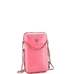 Chain Around Phone Holder Box Crossbody Quilted Lambskin anti-theft crossbody bags sale