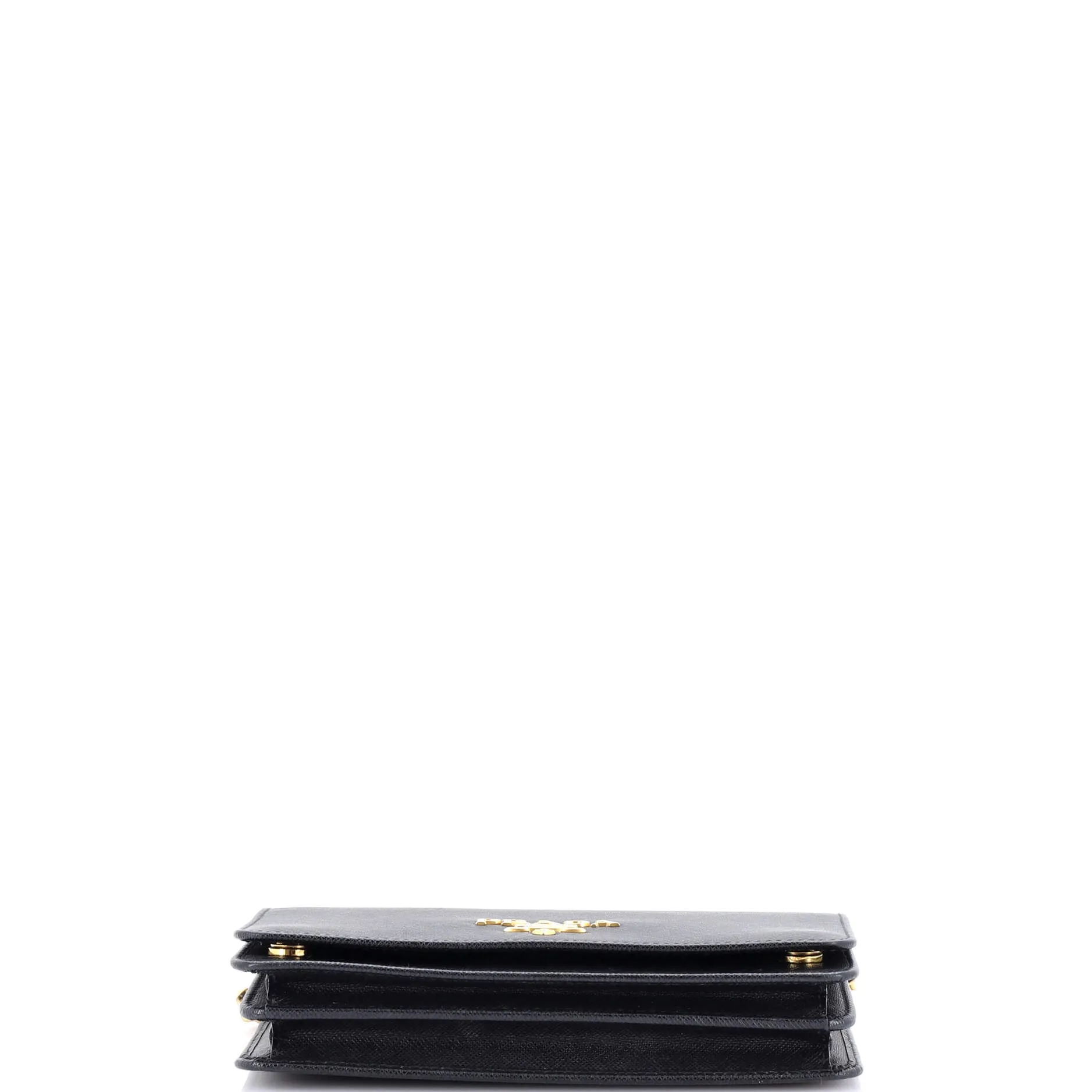 Chain Wallet Crossbody Saffiano Leather