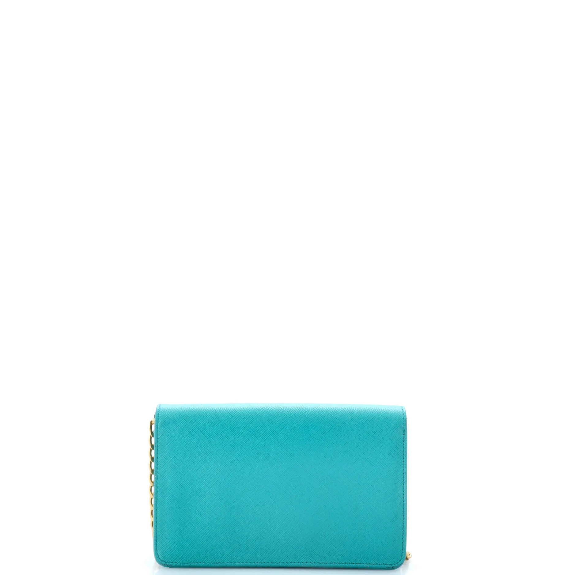 Chain Wallet Crossbody Saffiano Leather