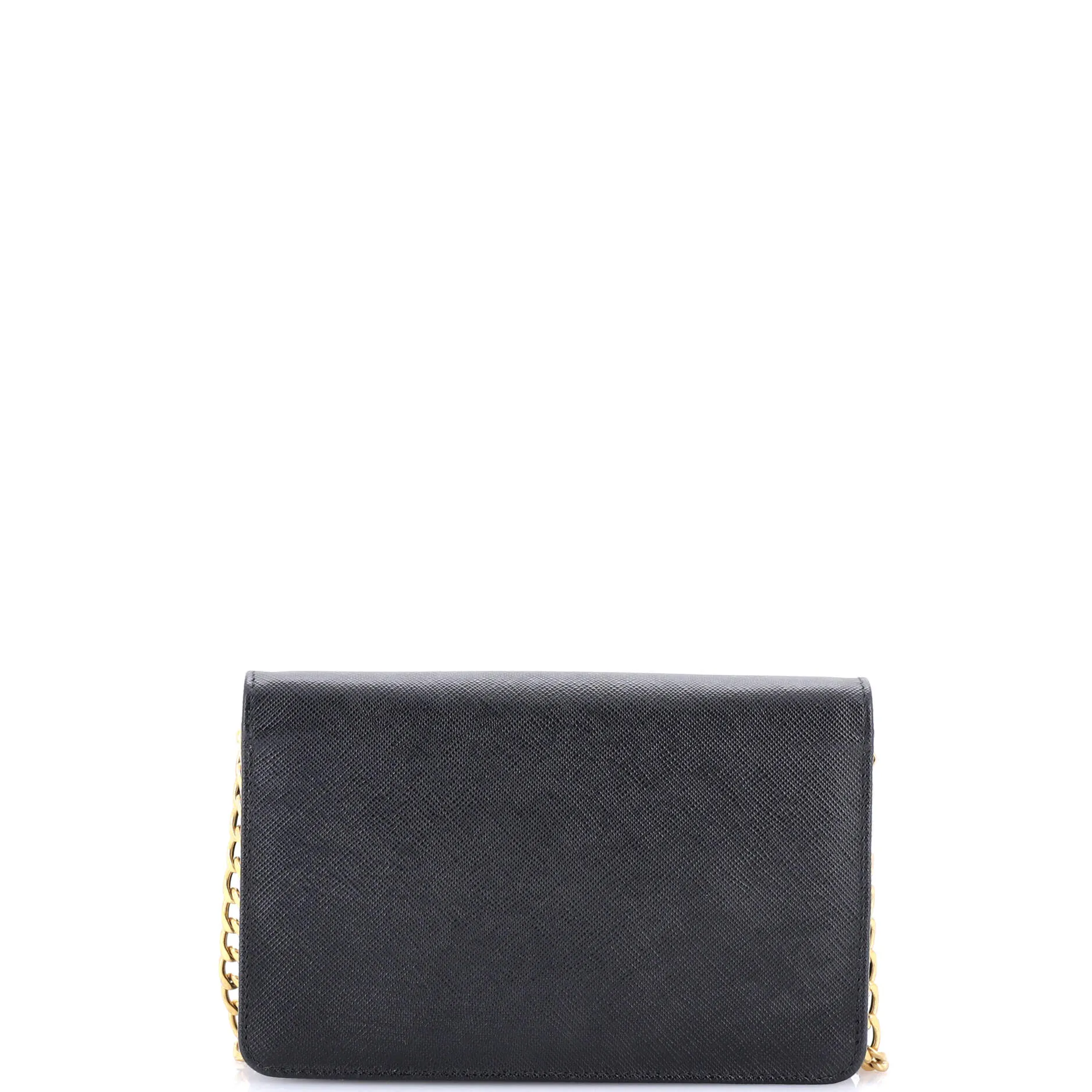 Chain Wallet Crossbody Saffiano Leather