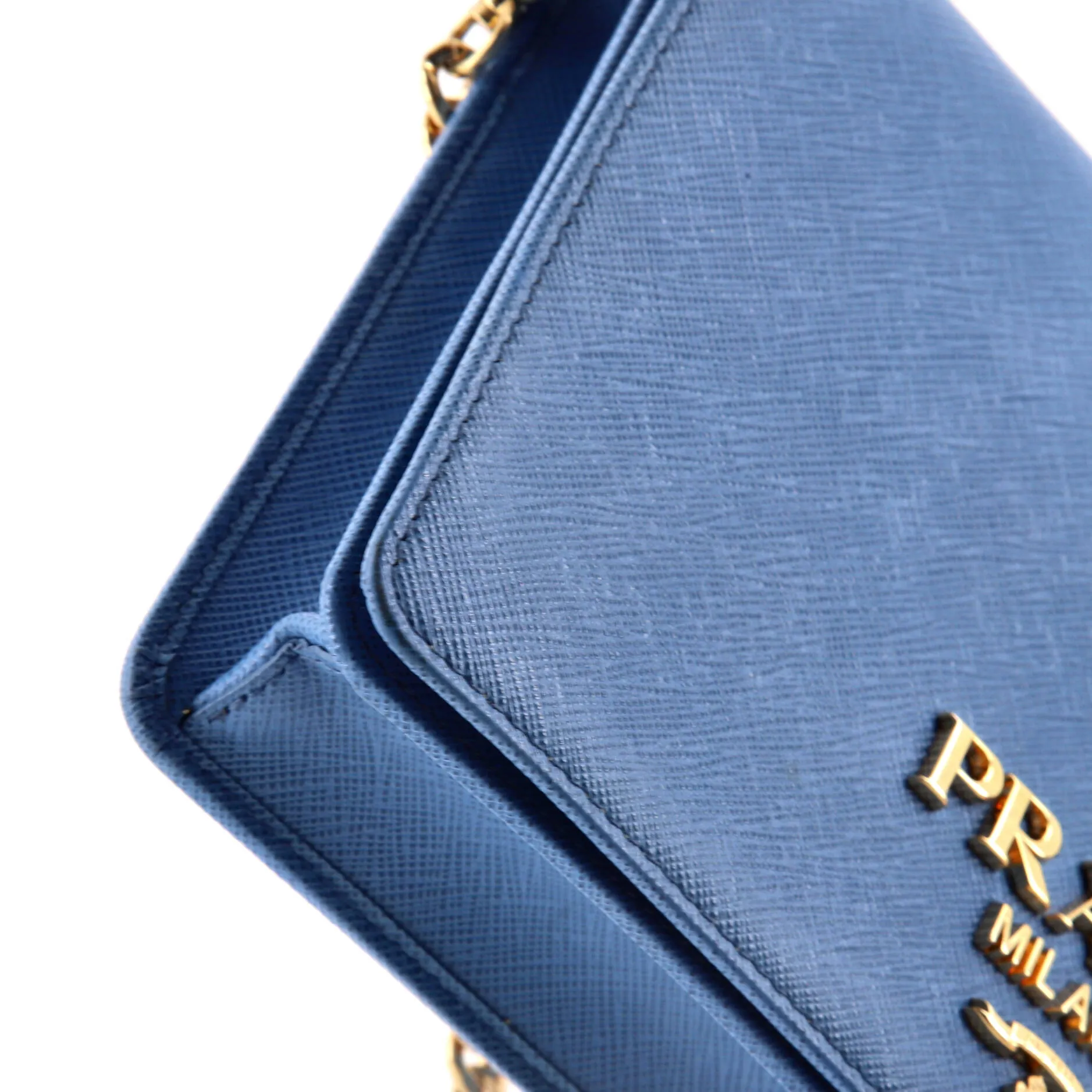 Chain Wallet Crossbody Saffiano Leather