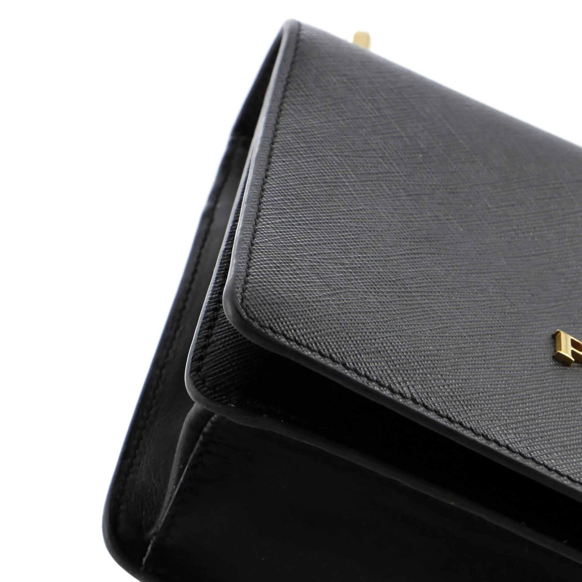 Chain Wallet Crossbody Saffiano Leather