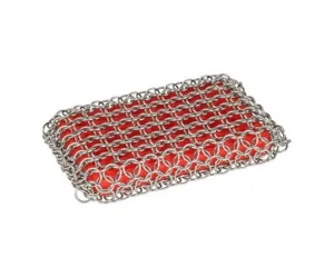 Chainmail Scrubbing Pad portable camping kitchen set discount camping cookware kit sale olding camp kitchen box clearance