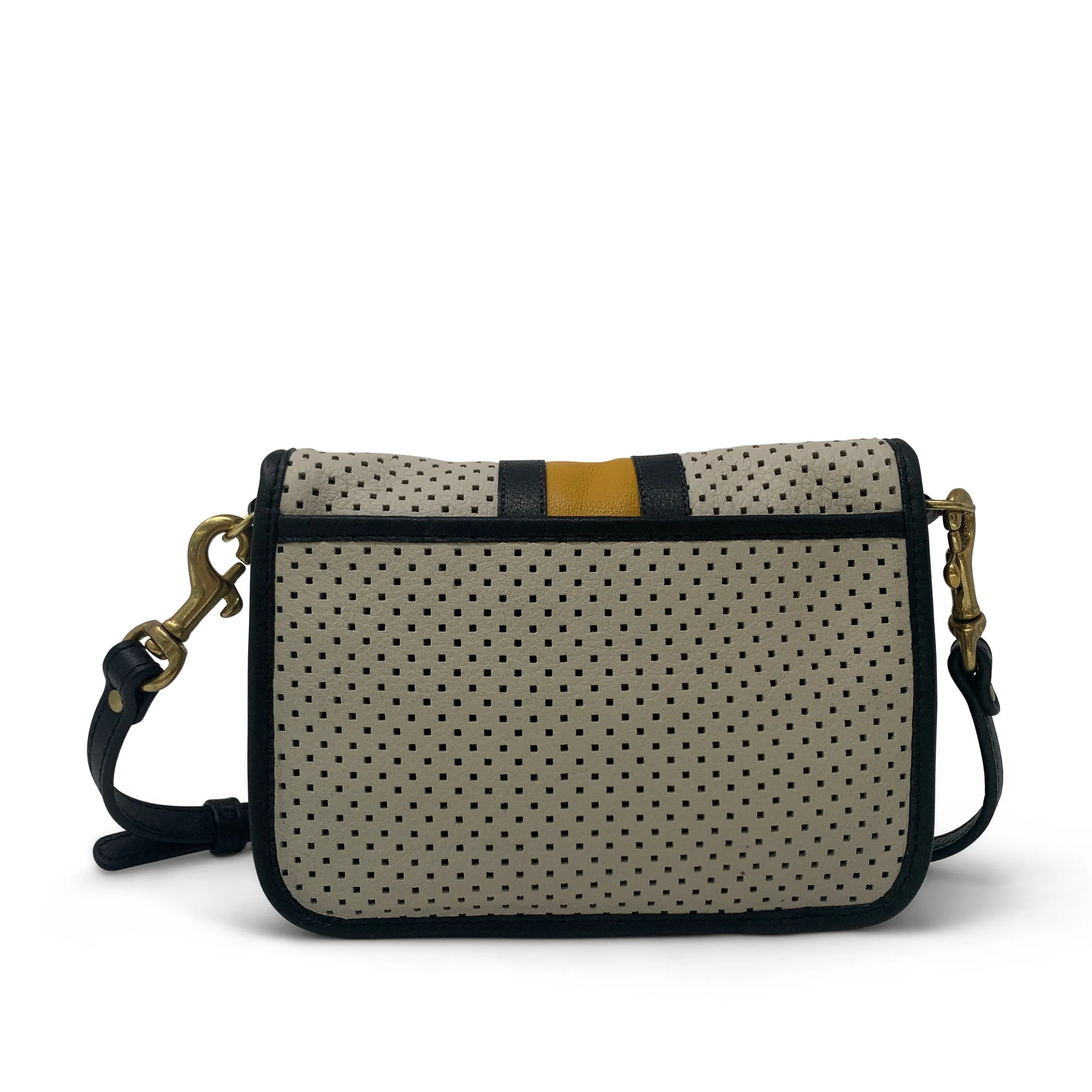 CHALK SQUARE PERF MINI MIA CROSSBODY