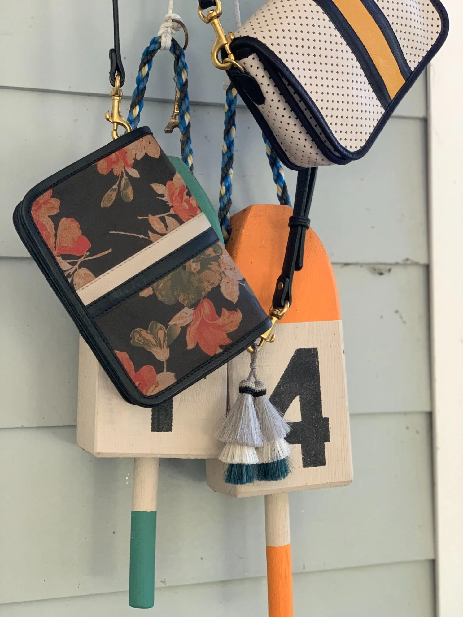 CHALK SQUARE PERF MINI MIA CROSSBODY
