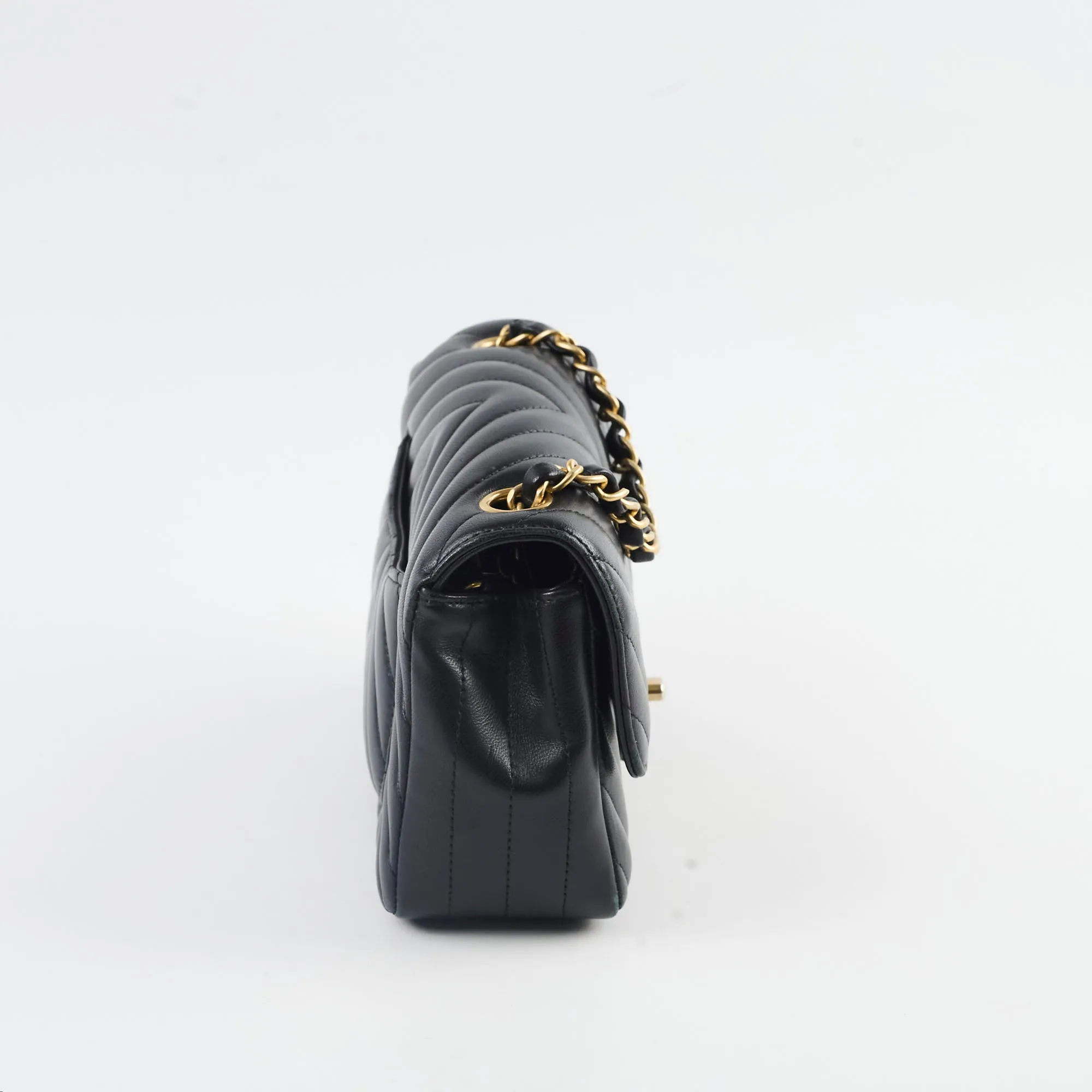 Chanel Chevron Mini Retangular Black