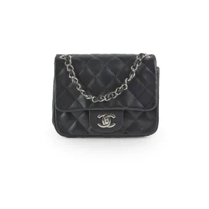 Chanel Classic Flap Square Lambskin Black Crossbody Bags Cheap Online