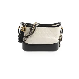 Chanel Gabrielle Small White Calfskin -Series 25 Crossbody Bags Cheap Online