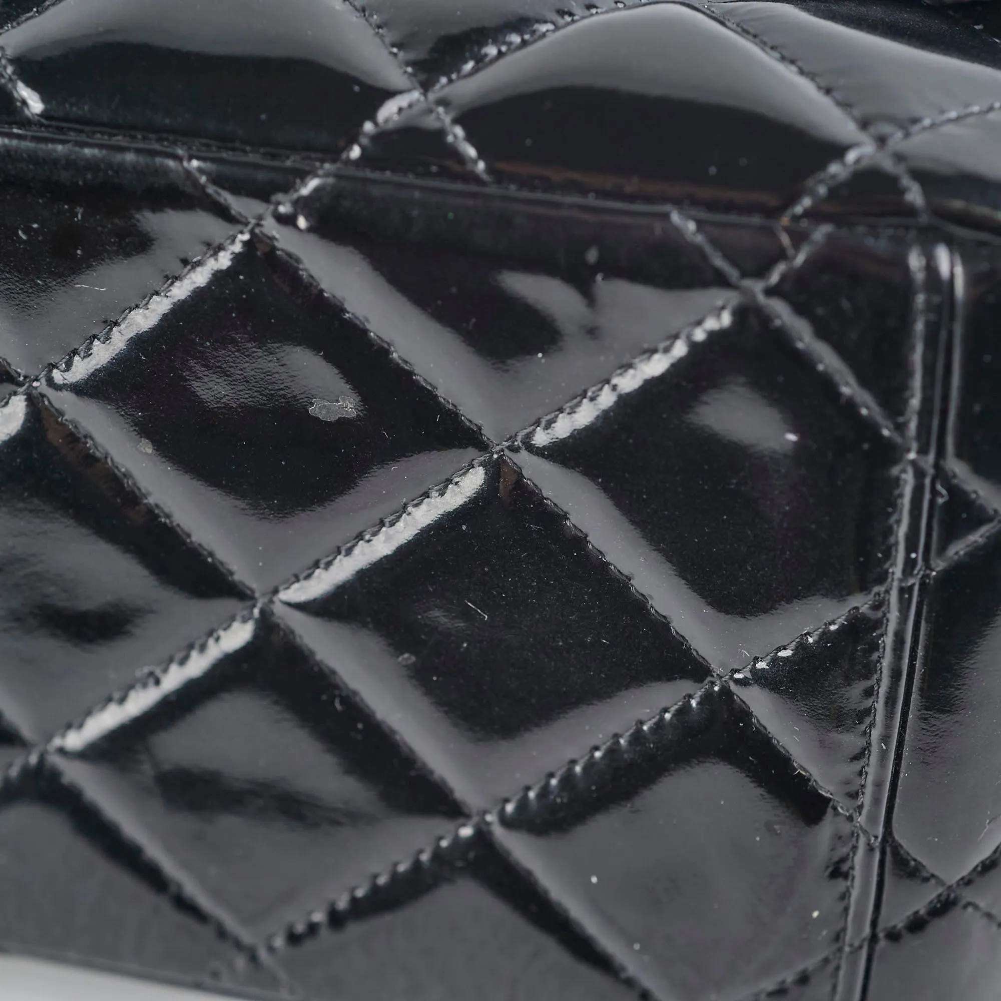 Chanel Maxi Patent Flap Black 20 Series