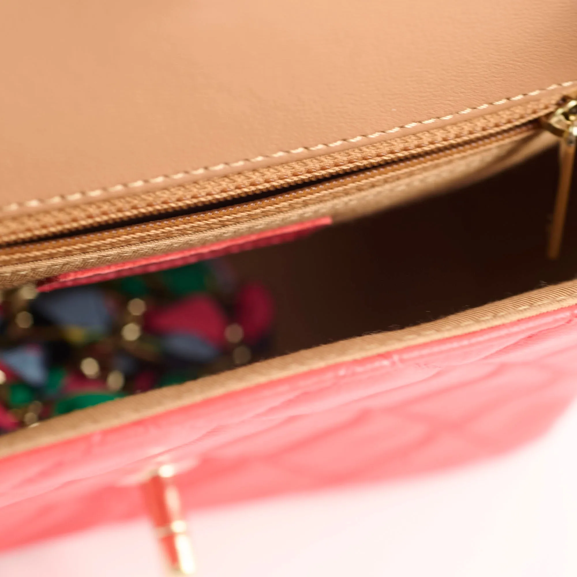 Chanel Mido Bicolore Chain Seasonal Flap Red 31 series