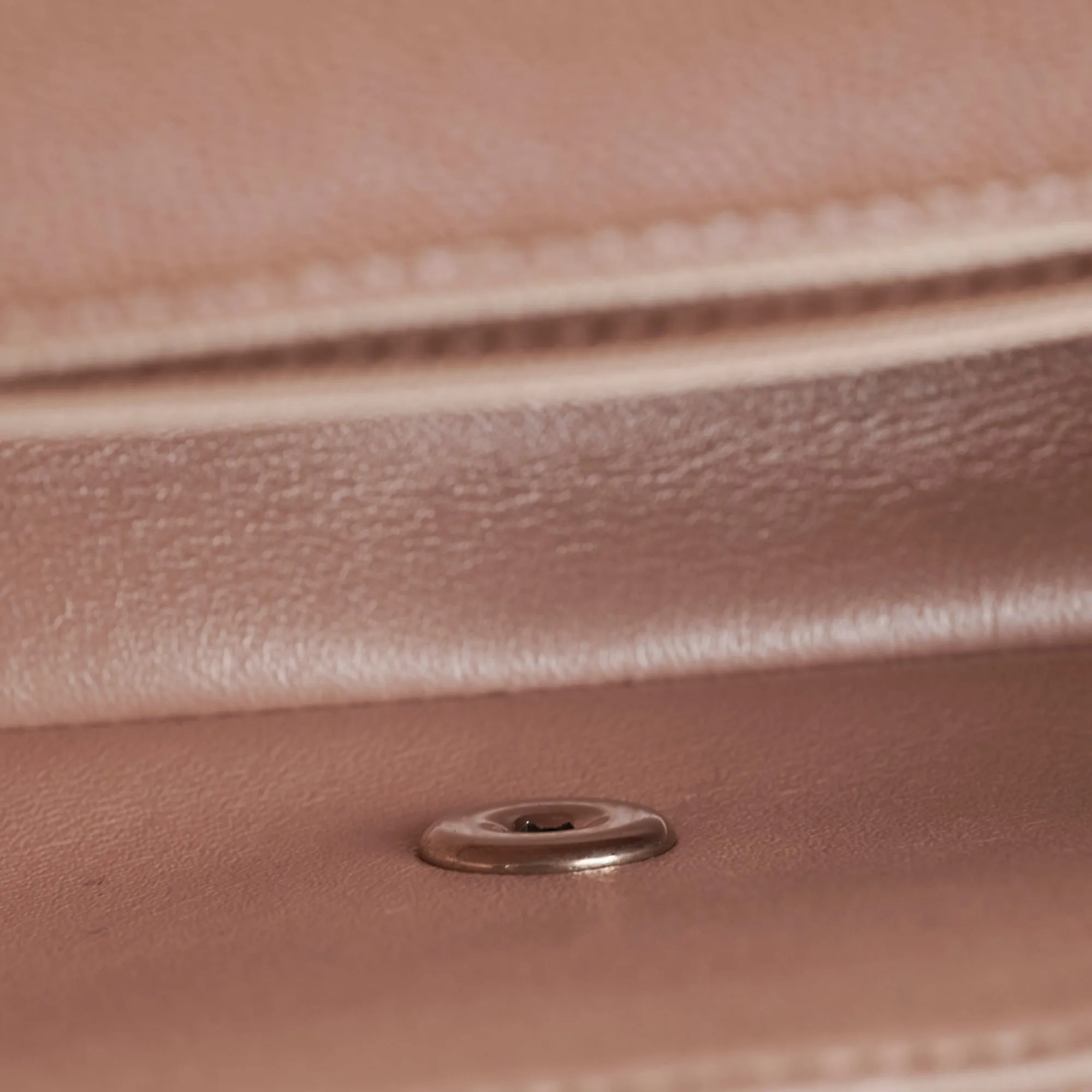 Chanel Mini Rectangular Chevron Caviar Rose Gold Iridescent
