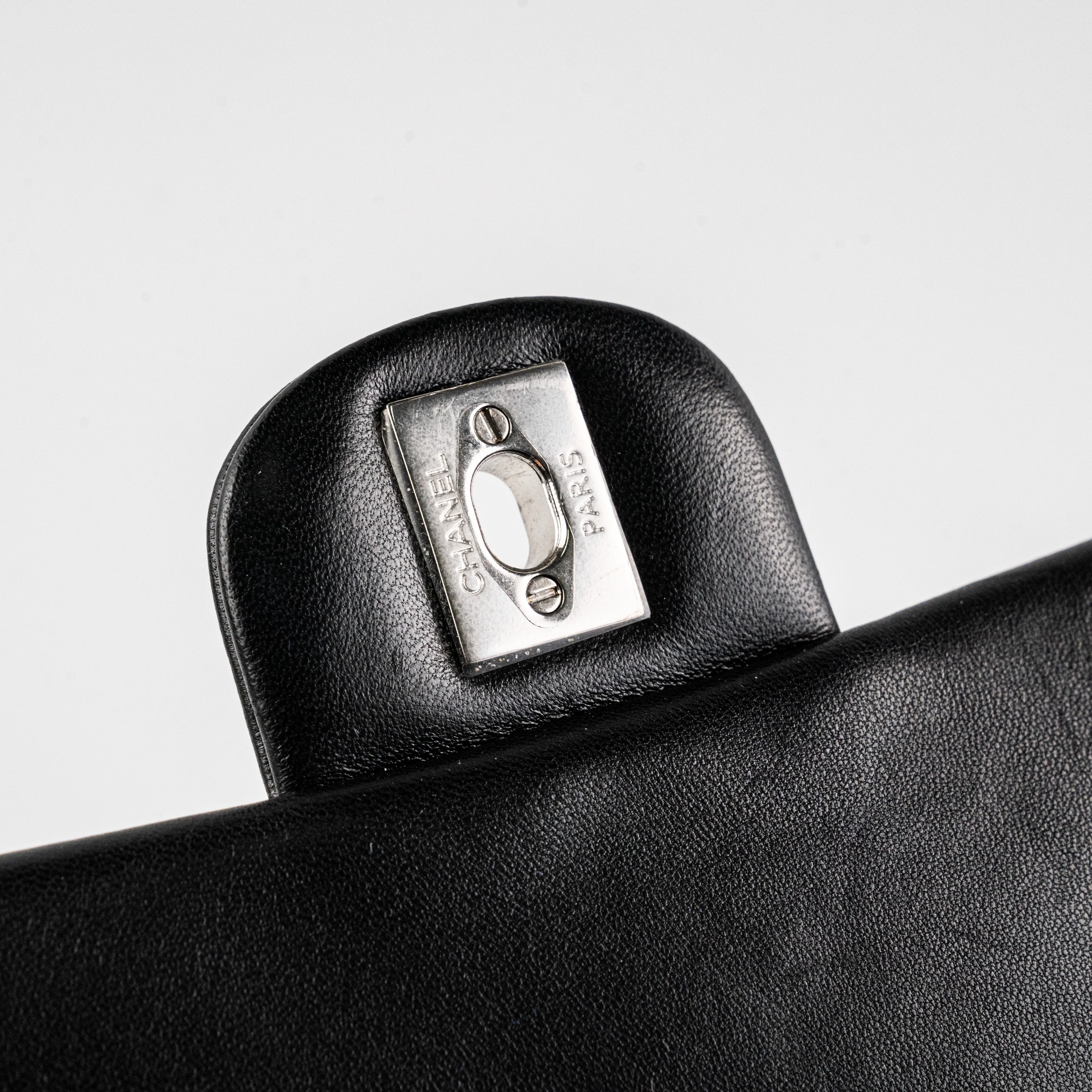 Chanel Square Mini Lambskin Black Bag