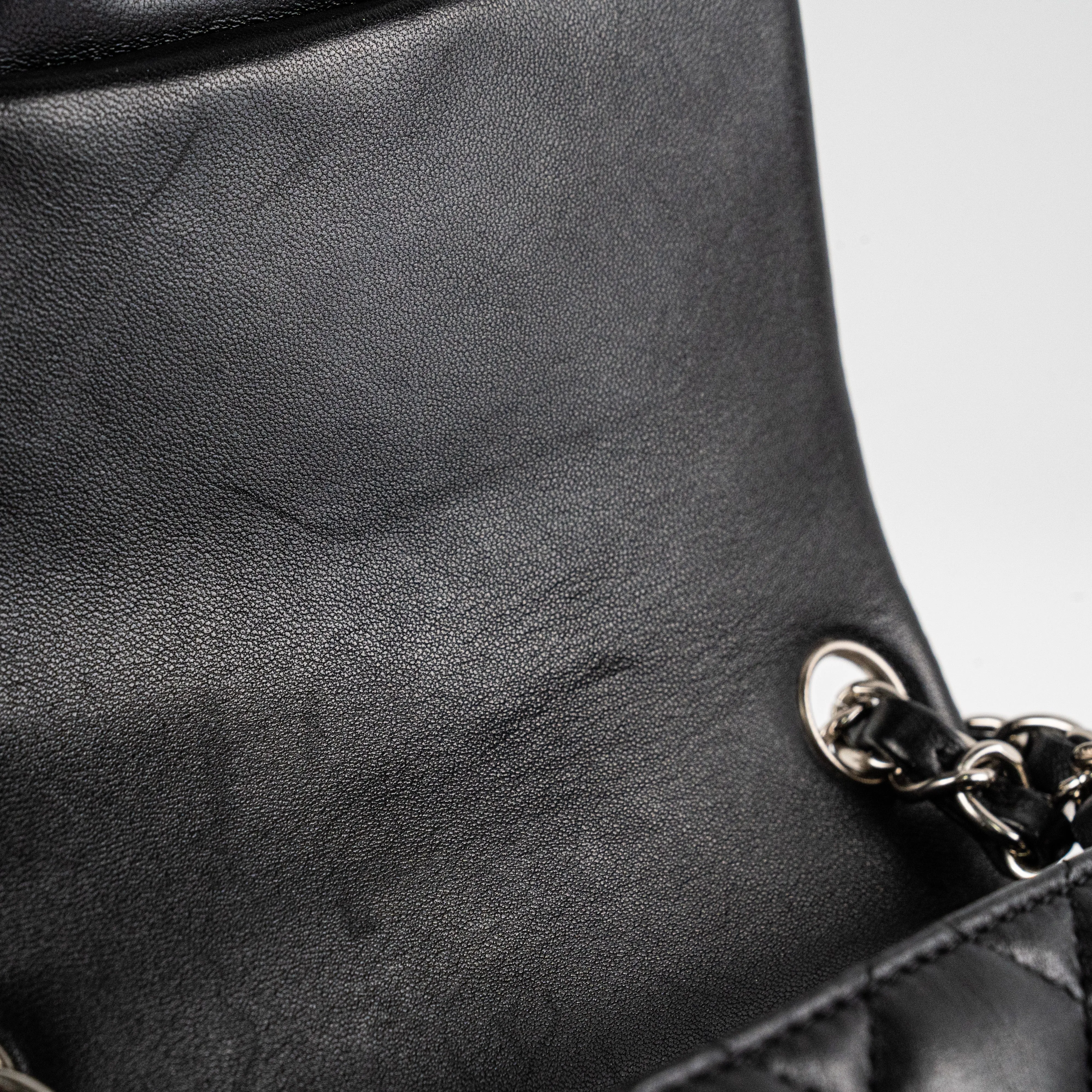 Chanel Square Mini Lambskin Black Bag