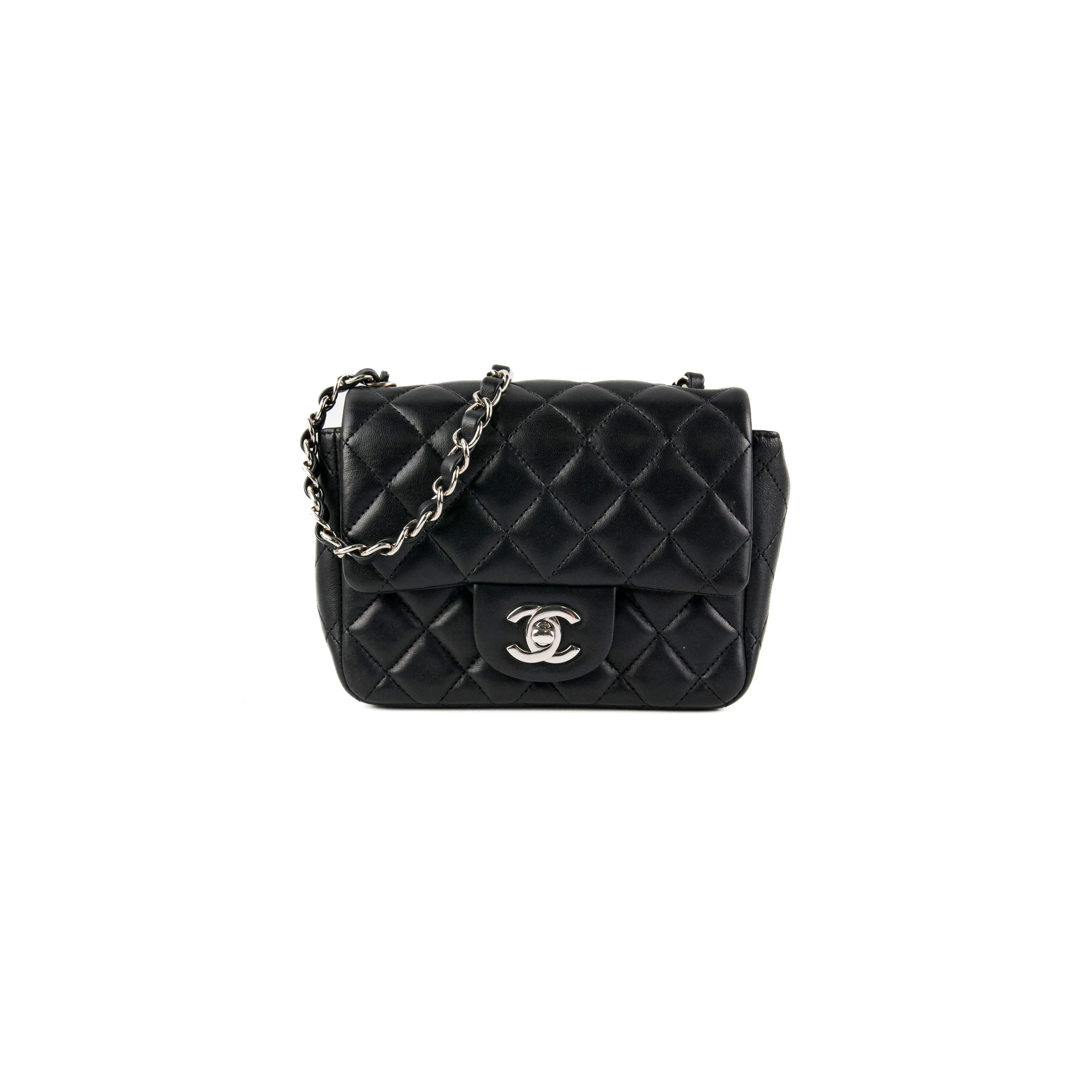 Chanel Square Mini Lambskin Black Bag Crossbody Bags Cheap Online