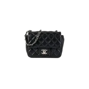 Chanel Square Mini Lambskin Black Bag Crossbody Bags Cheap Online
