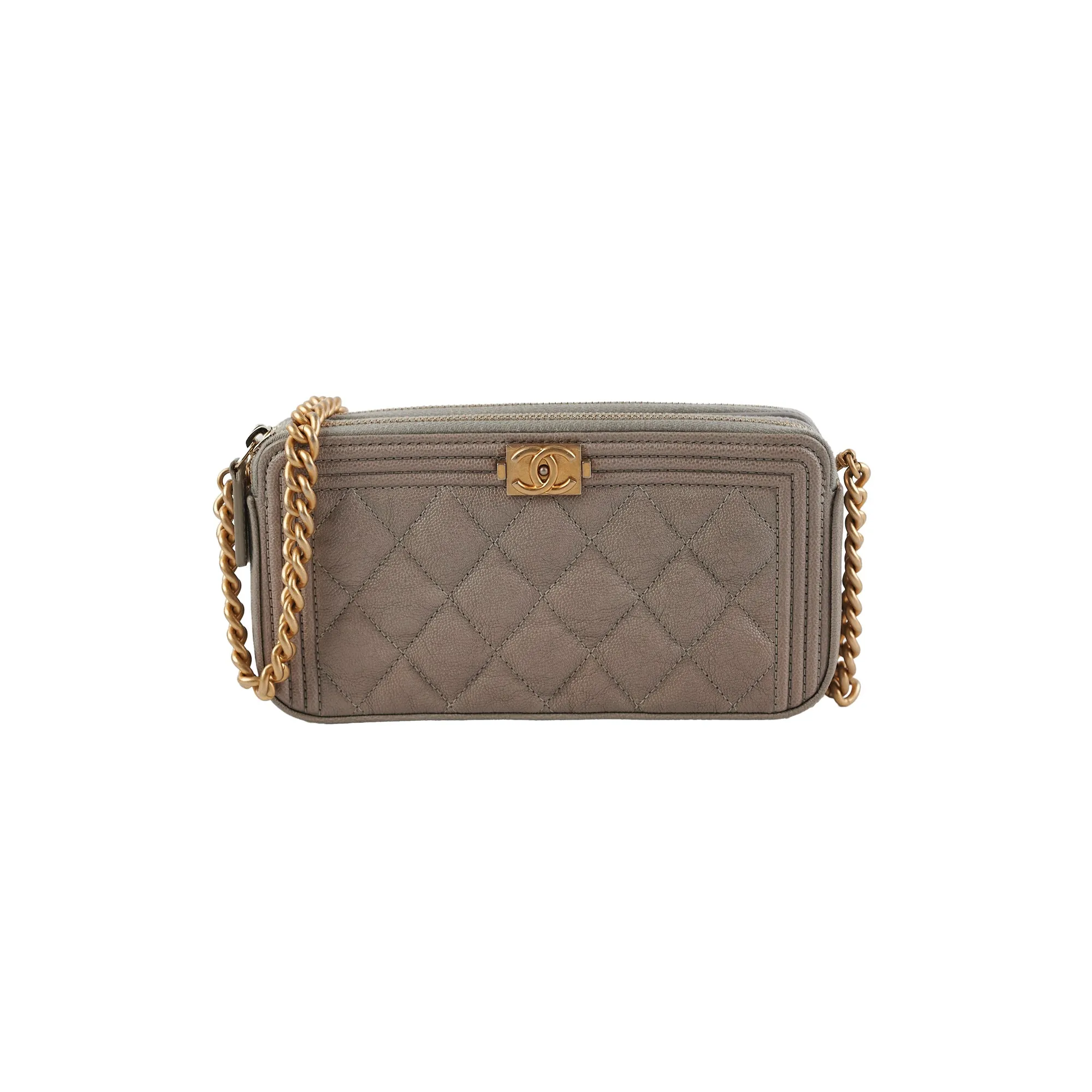 Chanel Two Toned Clutch on Chain Crossbody Bags Cheap Online