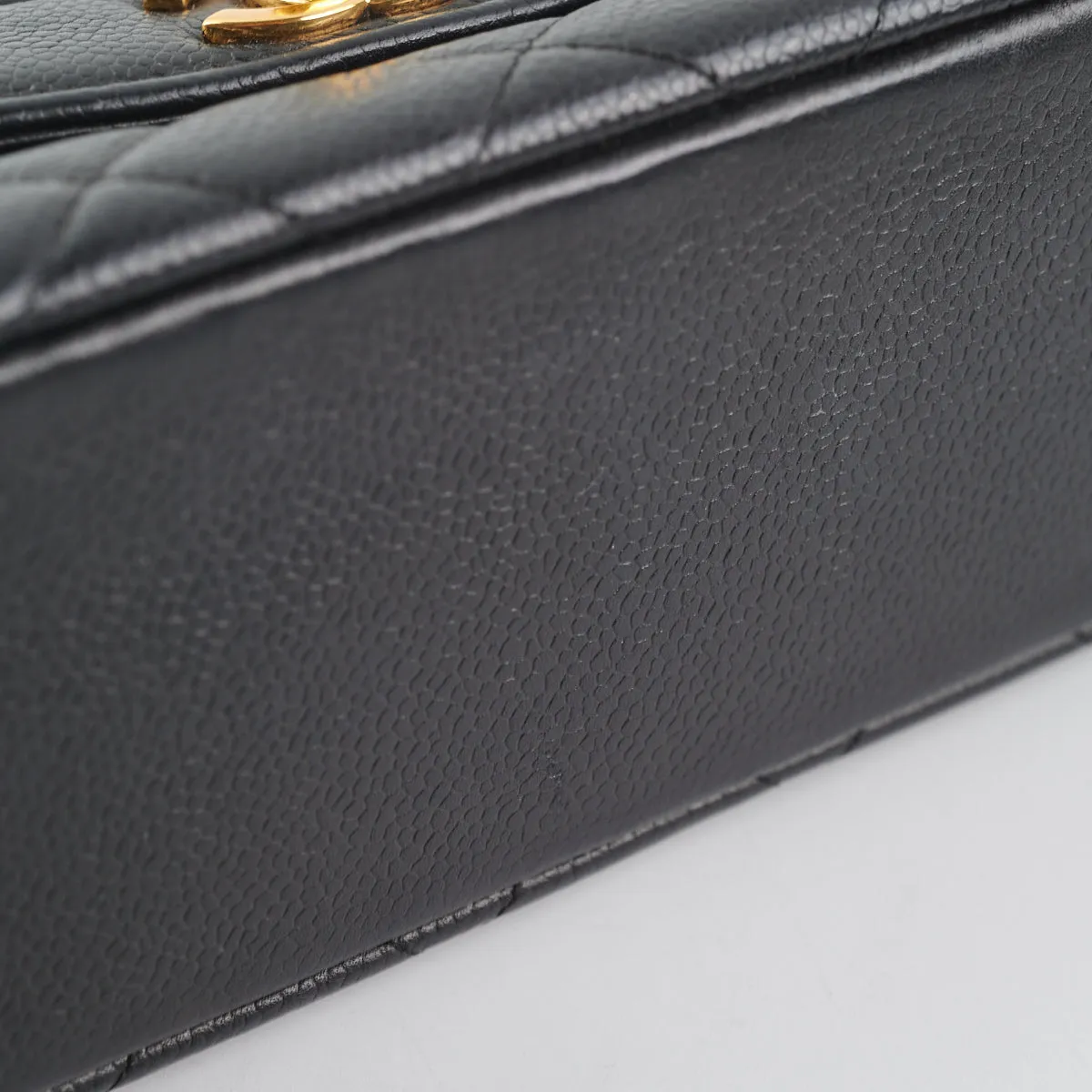 Chanel Vintage Caviar Medium Diana Flap Bag Black
