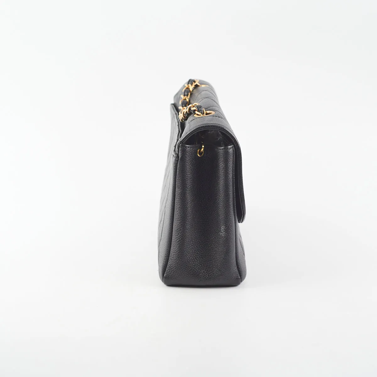 Chanel Vintage Caviar Medium Diana Flap Bag Black