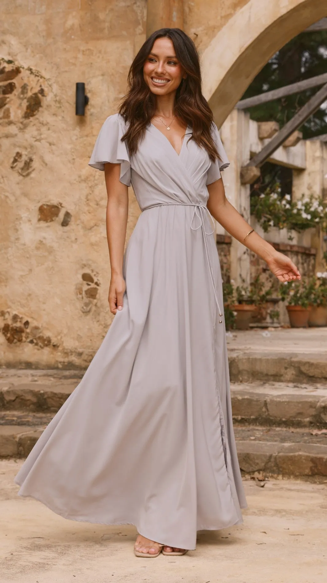 Charlize Maxi Dress - Light Grey,prom dresses,wedding guest dresses,homecoming dresses,bridesmaid dresses,cocktail dresses,women clothing,summer dresses,formal dresses,sundresses,mother of the bride dresses,quince clothing,bodycon dress,dress casual,dress 