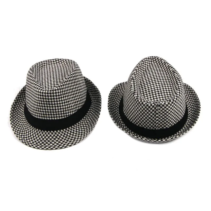 Chester Houndstooth Trilby Hat