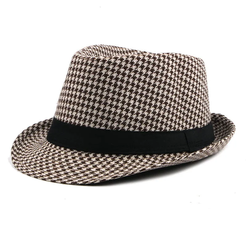 Chester Houndstooth Trilby Hat