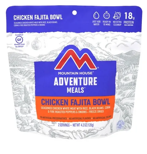 Chicken Fajita Bowl - Pouch portable camping kitchen set discount camping cookware kit sale olding camp kitchen box clearance