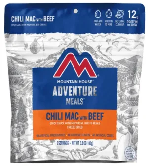 Chili Mac w/Beef portable camping kitchen set discount camping cookware kit sale olding camp kitchen box clearance