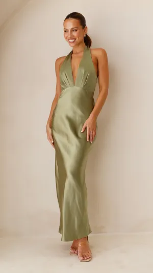 Chloe Maxi Dress - Olive,prom dresses,wedding guest dresses,homecoming dresses,bridesmaid dresses,cocktail dresses,women clothing,summer dresses,formal dresses,sundresses,mother of the bride dresses,quince clothing,bodycon dress,dress casual,dress design,d