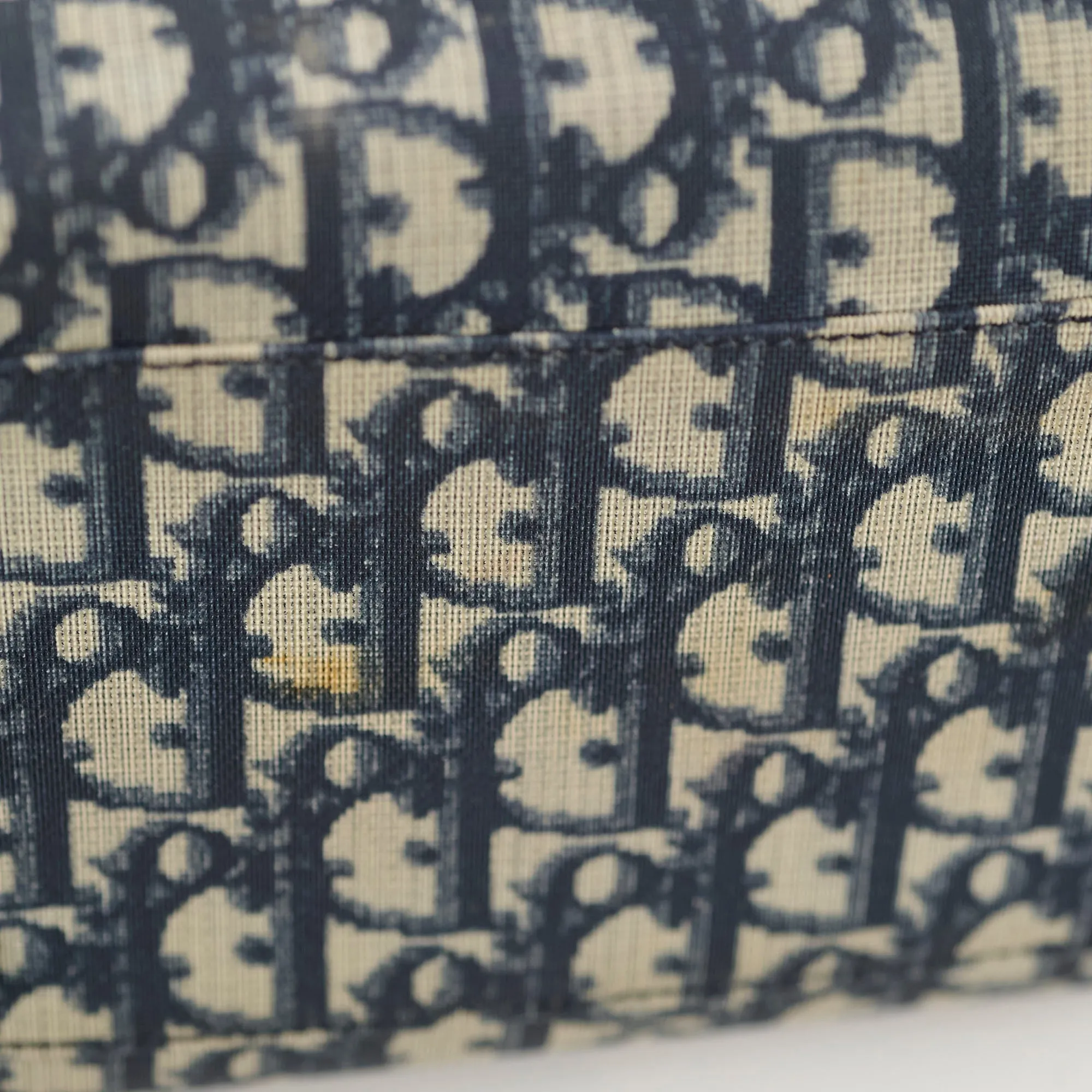 Christian Dior Canvas Trotter Bag Blue